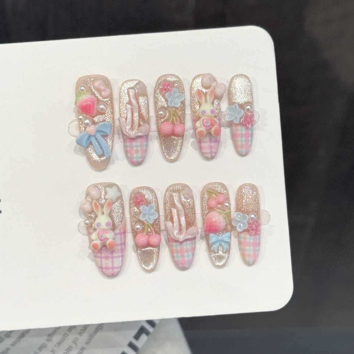 10PCS Oval Handmade Press On N - Pressed Flower Art review and price
