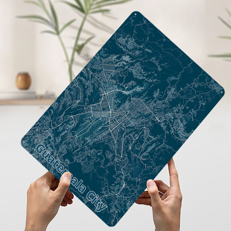 Guatemala City Map Tinplate Po - Custom Map Poster review and price
