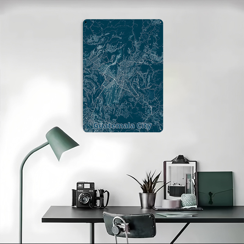 Guatemala City Map Tinplate Po - Custom Map Poster review and price