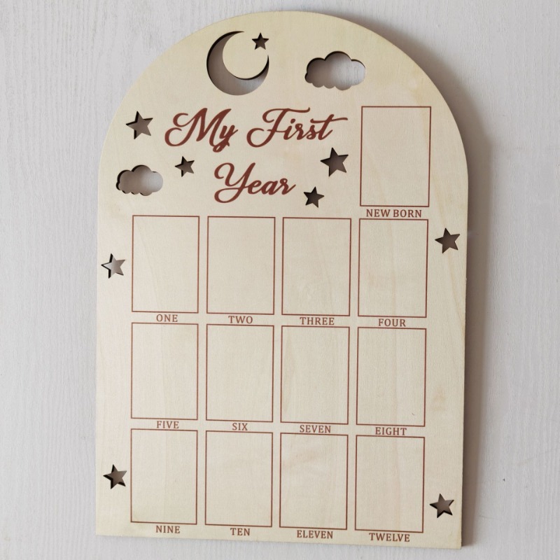 Wooden Baby Commemorative Phot - Engraved Wood Frame review and price
