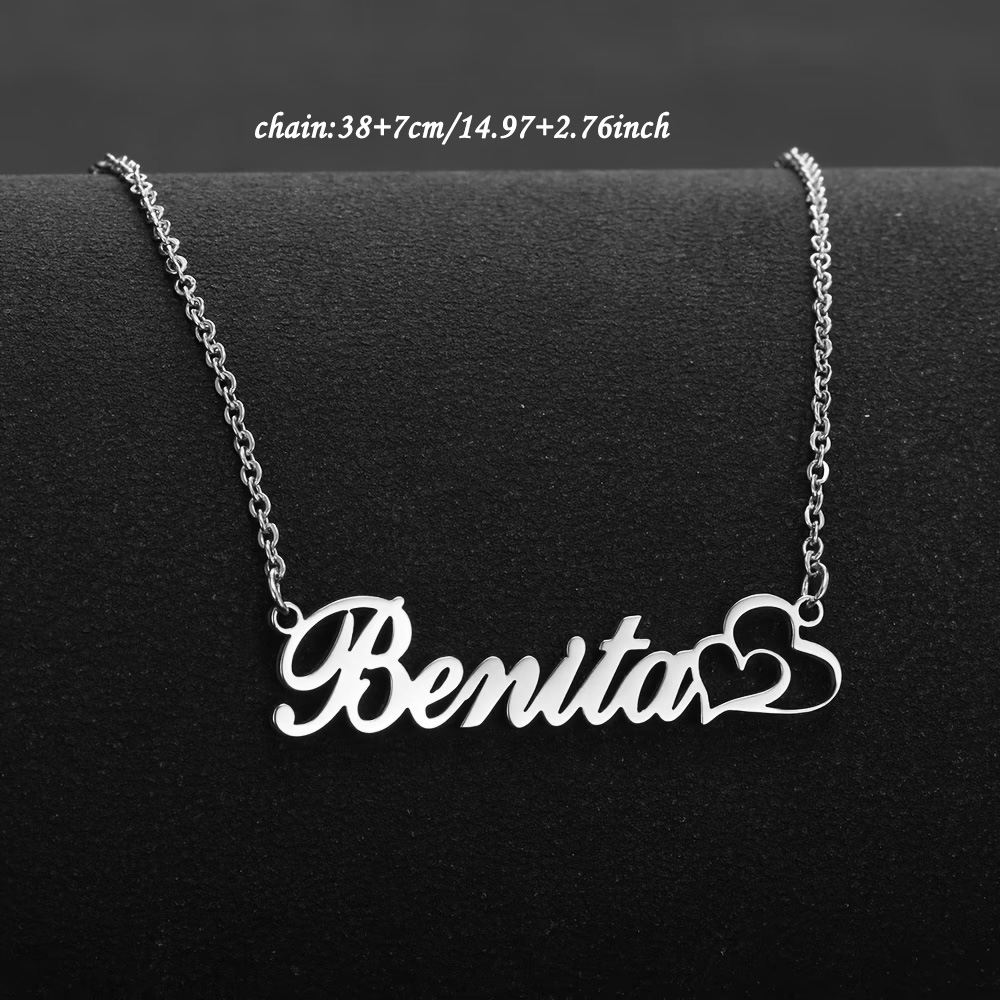 Personalized Double Heart Cust - Name Necklace Custom review and price